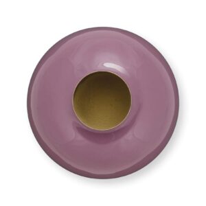 PIP STUDIO Jarrón de metal de 23 cm lila: moderno y elegante