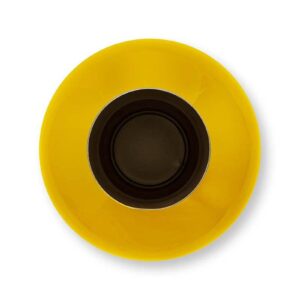 PIP STUDIO Jarrón de metal de 24x40 cm amarillo: moderno y elegante